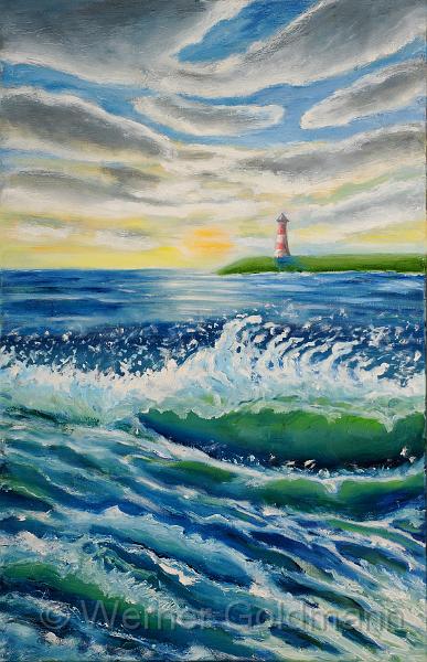 Nordsee (65x100).jpg - Nordsee / North Sea (65x100)cm - Öl auf Leinwand